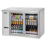 Everest Refrigeration EBB48G-SD-SS Silver 2 Glass Door Refrigerated Back Bar Storage Cabinet, 115 Volts