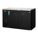 Everest Refrigeration EBB59-24 Black 2 Solid Door Refrigerated Back Bar Storage Cabinet, 115 Volts