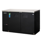 Everest Refrigeration EBB59 Black 2 Solid Door Refrigerated Back Bar Storage Cabinet, 115 Volts