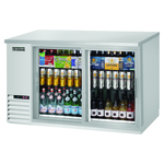 Everest Refrigeration EBB59G-SD-SS Silver 2 Glass Door Refrigerated Back Bar Storage Cabinet, 115 Volts