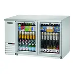 Everest Refrigeration EBB59G-SS Silver 2 Glass Door Refrigerated Back Bar Storage Cabinet, 115 Volts