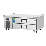 Everest Refrigeration ECB52-60D2 60" 2 Drawer Refrigerated Chef Base with Marine Edge Top - 115 Volts