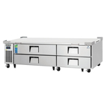 Everest Refrigeration ECB82-84D4 84" 4 Drawer Refrigerated Chef Base with Marine Edge Top - 115 Volts