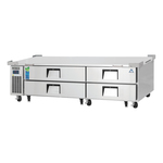 Everest Refrigeration ECB82D4 82.38" 4 Drawer Refrigerated Chef Base with Marine Edge Top - 115 Volts