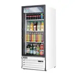 Everest Refrigeration EMGR10 24'' White 1 Section Swing Refrigerated Glass Door Merchandiser