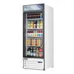 Everest Refrigeration EMGR24 28.38'' White 1 Section Swing Refrigerated Glass Door Merchandiser