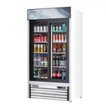 Everest Refrigeration EMGR33 39.38'' White 2 Section Sliding Refrigerated Glass Door Merchandiser