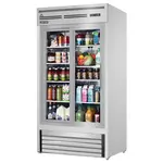 Everest Refrigeration EMGR33-SS 39.38'' White 2 Section Sliding Refrigerated Glass Door Merchandiser