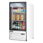 Everest Refrigeration EMGR8 24'' White 1 Section Swing Refrigerated Glass Door Merchandiser