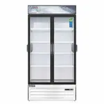 Everest Refrigeration EMSGR33C 39.38'' White 2 Section Swing Refrigerated Glass Door Merchandiser
