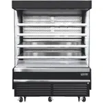 Everest Refrigeration EOMV-72-B-28-T 73.25'' Air Curtain Open Display Merchandiser with