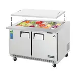 Everest Refrigeration EOTP2 47.5'' 2 Door Counter Height Mega Top Refrigerated Sandwich / Salad Prep Table