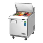 Everest Refrigeration EPBR1 27.75'' 1 Door Counter Height Mega Top Refrigerated Sandwich / Salad Prep Table