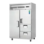 Everest Refrigeration ESR2D2 49.63'' 48 cu. ft. Top Mounted 2 Section Solid Half Door Reach-In Refrigerator