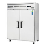 Everest Refrigeration ESWR2 59'' 55 cu. ft. Top Mounted 2 Section Solid Door Reach-In Refrigerator
