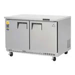 Everest Refrigeration ETBF2 47.5'' 2 Section Undercounter Freezer with 2 Left/Right Hinged Solid Doors and Front Breathing Compressor