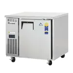 Everest Refrigeration ETF1-24 35.63'' 1 Section Undercounter Freezer with 1 Right Hinged Solid Door and Front Breathing Compressor