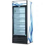 Excellence VR-26HC 30'' 26.0 cu. ft. 1 Section Black Glass Door Merchandiser Freezer