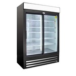 Excellence VR-45SLD 51'' 45.0 cu. ft. 1 Section Black Glass Door Merchandiser Freezer