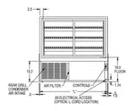 Federal Industries CGR3148 31'' Curved Glass Silver Refrigerated Bakery Display Case with 2 Shelves