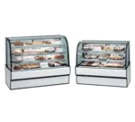 Federal Industries CGR3148 31'' Curved Glass Silver Refrigerated Bakery Display Case with 2 Shelves