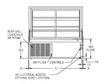 Federal Industries CGR3648CD Curved Glass Refrigerated Deli Case