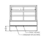 Federal Industries CGR3648CD Curved Glass Refrigerated Deli Case