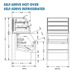 Federal Industries CH3628/RSS3SC Specialty Display Hybrid Merchandiser Refrigerated Self-Serve Bottom With Hot Service Top