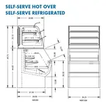 Federal Industries CH4828/RSS4SC Specialty Display Hybrid Merchandiser Refrigerated Self-Serve Bottom With Hot Service Top