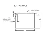 Federal Industries CRB3628 Counter Top Refrigerated Bottom Mount Merchandiser