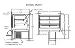 Federal Industries CRR3628 Counter Top Refrigerated Rear Mount Merchandiser