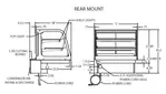 Federal Industries CRR3628 Counter Top Refrigerated Rear Mount Merchandiser