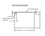 Federal Industries CRR4828SS Counter Top Refrigerated Self-Serve Rear Mount Merchandiser