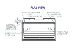 Federal Industries ITR3626 Italian Glass Refrigerated Counter Display Case