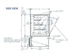 Federal Industries ITR3626 Italian Glass Refrigerated Counter Display Case