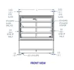 Federal Industries ITR3634-B18 Italian Glass Refrigerated Display Case