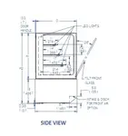 Federal Industries ITR6026-B18 Italian Glass Refrigerated Display Case