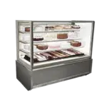 Federal Industries ITR6034-B18 Italian Glass 3 Tier Refrigerated 60" Wide Display Case