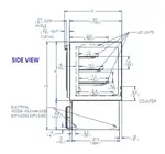 Federal Industries ITRSS3626 Italian Glass Refrigerated Counter Display Case