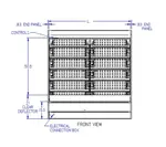 Federal Industries LMD4878R 49.8'' Black Vertical Air Curtain Open Display Merchandiser with 5 Shelves