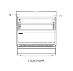 Federal Industries LPRSS3 Specialty Display Low Profile Self-Serve Refrigerated Merchandiser