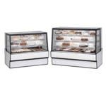 Federal Industries SGR3142 31'' Slanted Glass Silver Refrigerated Bakery Display Case with 2 Shelves