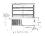 Federal Industries SGR3142 31'' Slanted Glass Silver Refrigerated Bakery Display Case with 2 Shelves