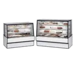 Federal Industries SGR3148 31'' Slanted Glass Silver Refrigerated Bakery Display Case with 3 Shelves