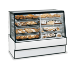 Federal Industries SGR7742DZ High Volume Vertical Dual Zone Bakery Case Refrigerated Left Non-Refrigerated Right