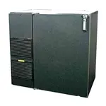 Glastender C1FB36 Silver 1 Solid Door Refrigerated Back Bar Storage Cabinet, 120 Volts