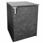 Glastender C1RB24 Black 1 Solid Door Refrigerated Back Bar Storage Cabinet, 120 Volts