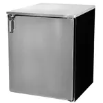 Glastender C1RL24 Silver 1 Solid Door Refrigerated Back Bar Storage Cabinet, 120 Volts