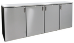Glastender C1RL80 Black 2 Solid Door Refrigerated Back Bar Storage Cabinet, 120 Volts