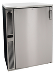Glastender C1SB28 Silver 2 Solid Door Refrigerated Back Bar Storage Cabinet, 120 Volts